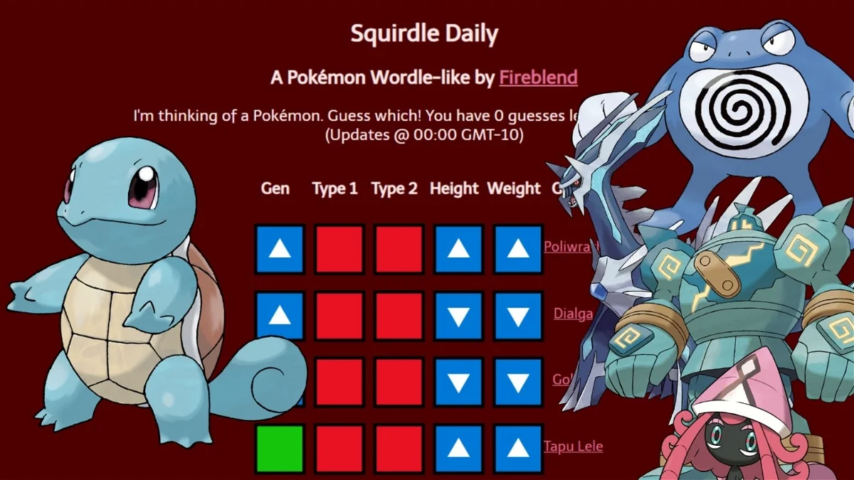 pokemon wordle Squirdle 1245