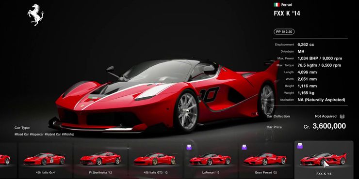 Ferrari más rápida en Gran Turismo 7