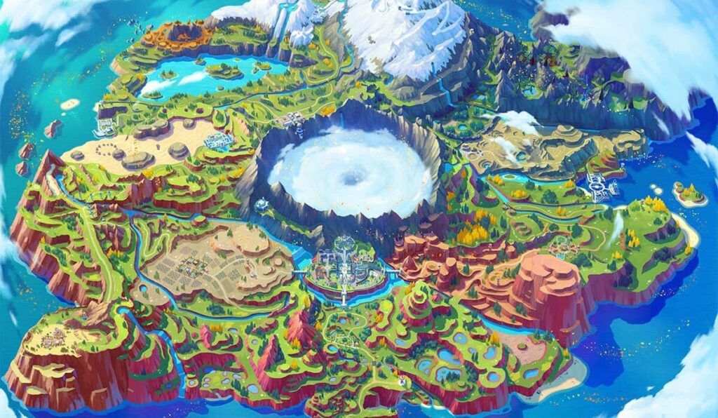 Mapa Pokémon Escarlata y Púrpura