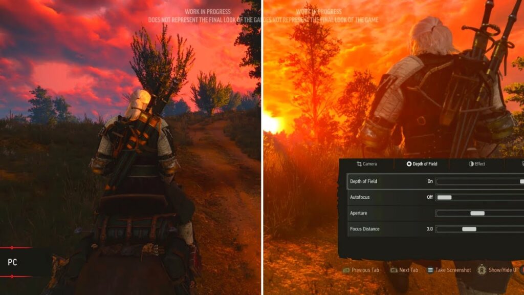 Modo foto de The Witcher 3 next gen