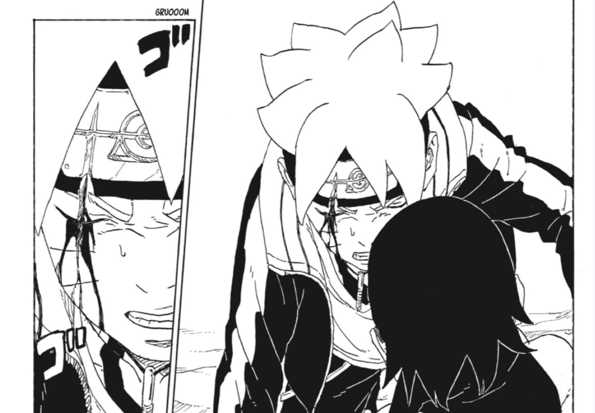 El motivo de la cicatriz en el ojo de Boruto aparece finalmente en un nuevo episodio del manga