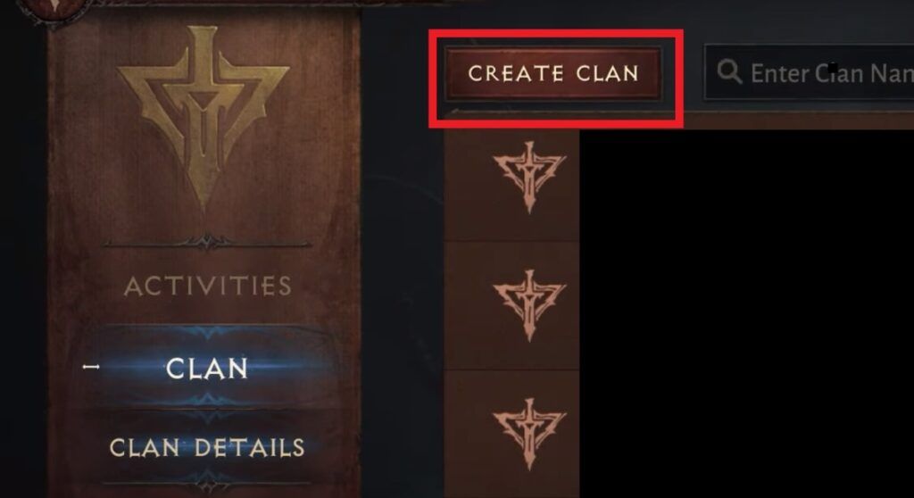 crear un clan en Diablo 4