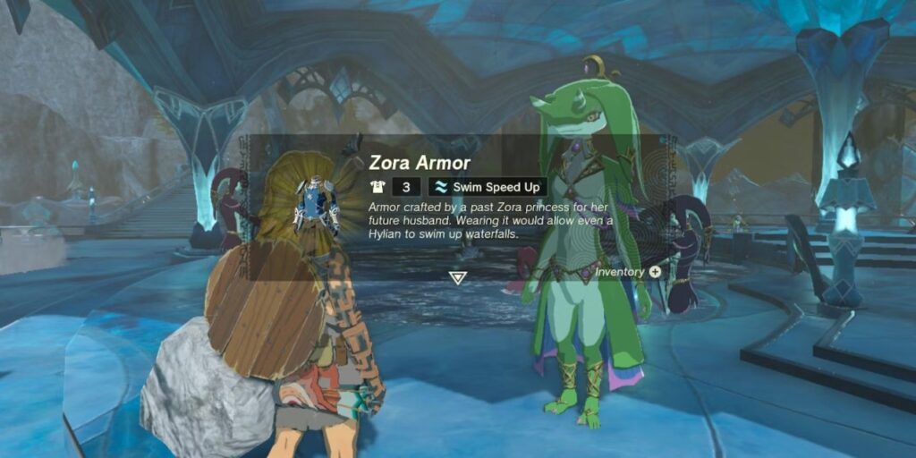 Cómo conseguir la armadura Zora en Zelda Tears of the Kingdom