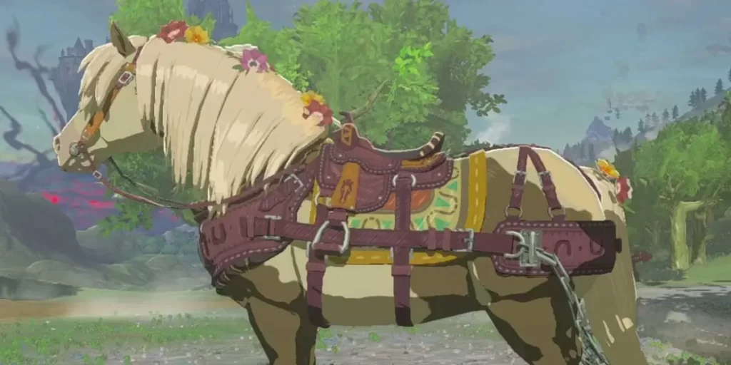 Cómo poner arnés de remolque a tu caballo en Zelda: Tears of the Kingdom