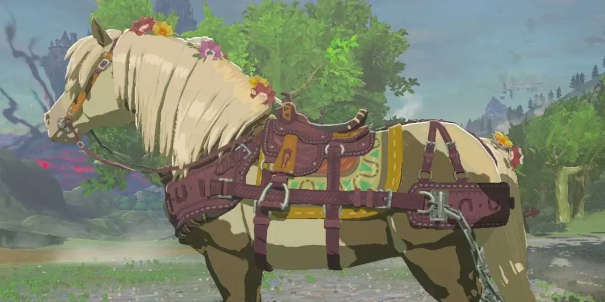Cómo poner arnés de remolque a tu caballo en Zelda Tears of the Kingdom