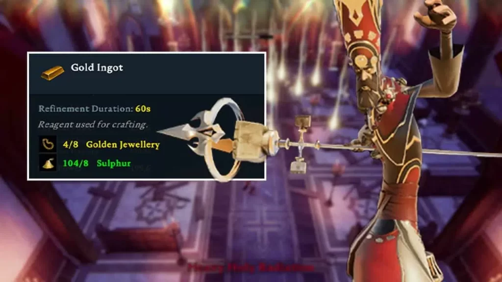 lingotes de Oro en V Rising