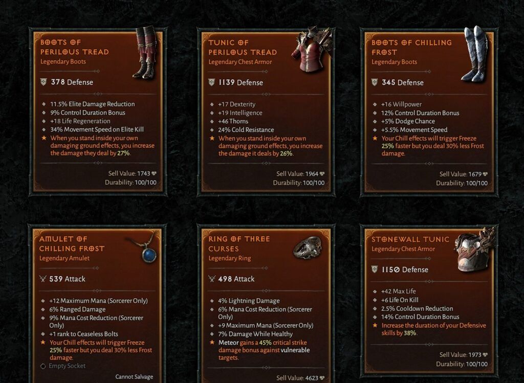 conseguir objetos legendarios en Diablo 4