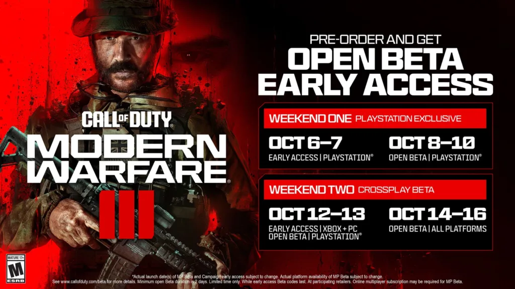 beta abierta de Modern Warfare 3
