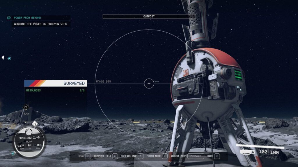 Construir un puesto avanzado en Starfield