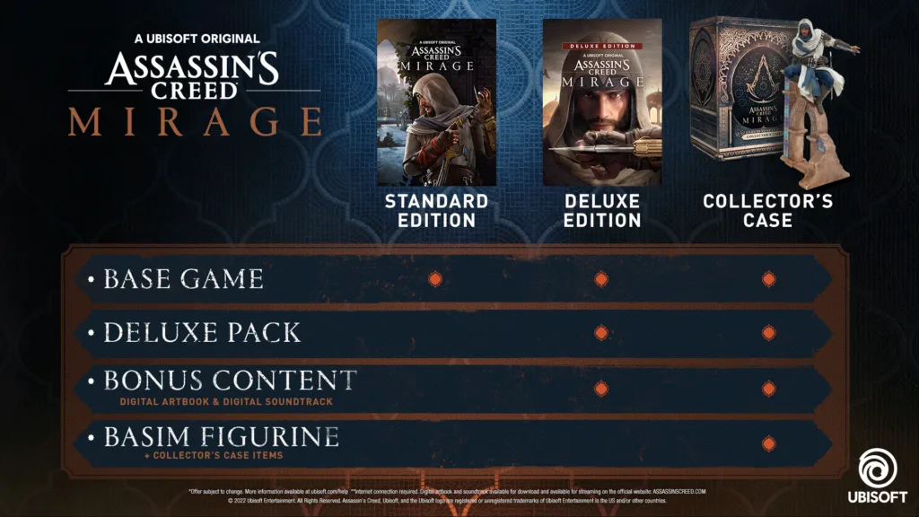 Ediciones de Assassin's Creed Mirage