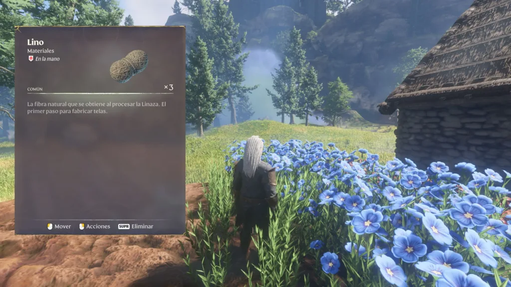 Cómo conseguir Linaza y Lino en Enshrouded