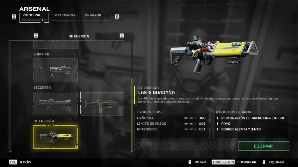 como conseguir nuevas armas en helldivers 2