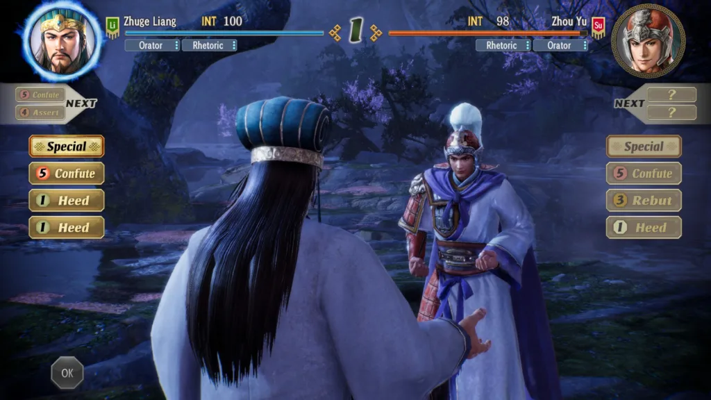 Duelo de oficiales Romance of the Three Kingdoms 8 Remake