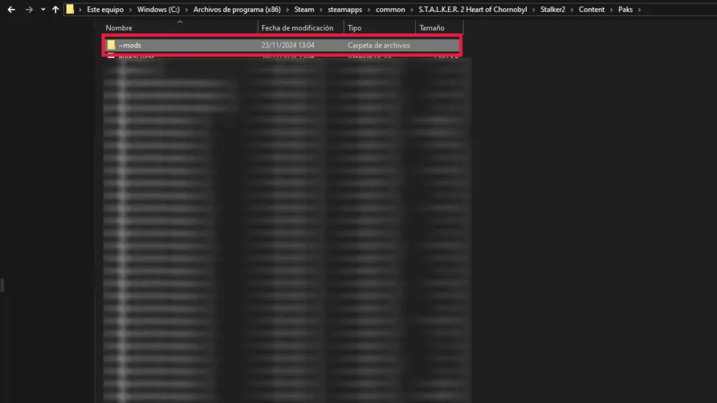 Cómo instalar mods en Stalker 2 para Steam