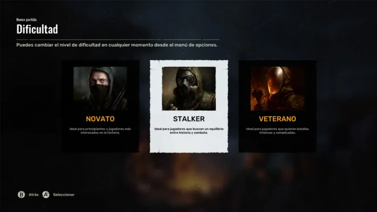 Qué dificultad elegir en Stalker 2