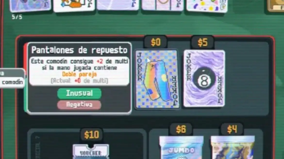 Cómo conseguir más de 5 comodines en Balatro 2 Cómo conseguir mas de 5 comodines
