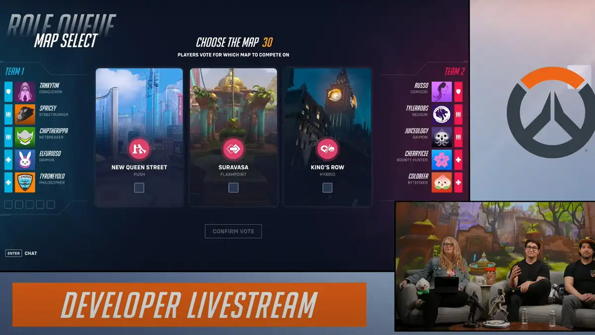 Overwatch 2 revela el nuevo mapa Aatlis y rediseña por completo Suravasa y New Junk City 3 Cómo funciona el sistema de votación de mapas en Overwatch 2