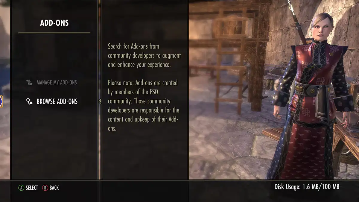 Elder Scrolls Online estrena mods en consolas de nueva generación 4 Como funcionan los addons en consolas 1