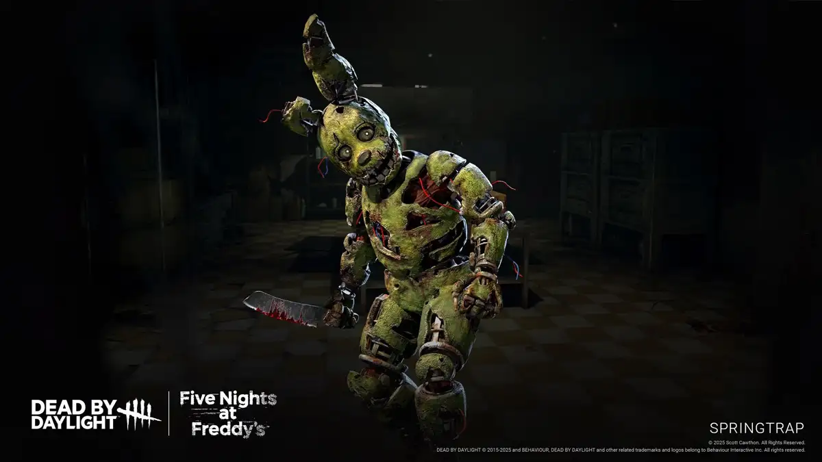 Dead by Daylight recibe a Springtrap de FNAF con nuevo mapa y mecánicas terroríficas 3 Cuándo sale el Animatrónico en Dead by Daylight
