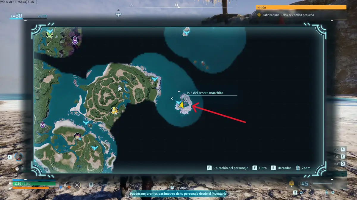 Cómo encontrar todas las islas de Tides of Terraria en Palworld 5 Encontrar isla del tesoro maldito en Palworld