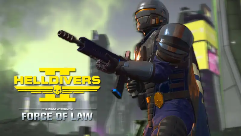 Helldivers 2 lanza Force of Law su nuevo Bono de Guerra con estética de policía futurista