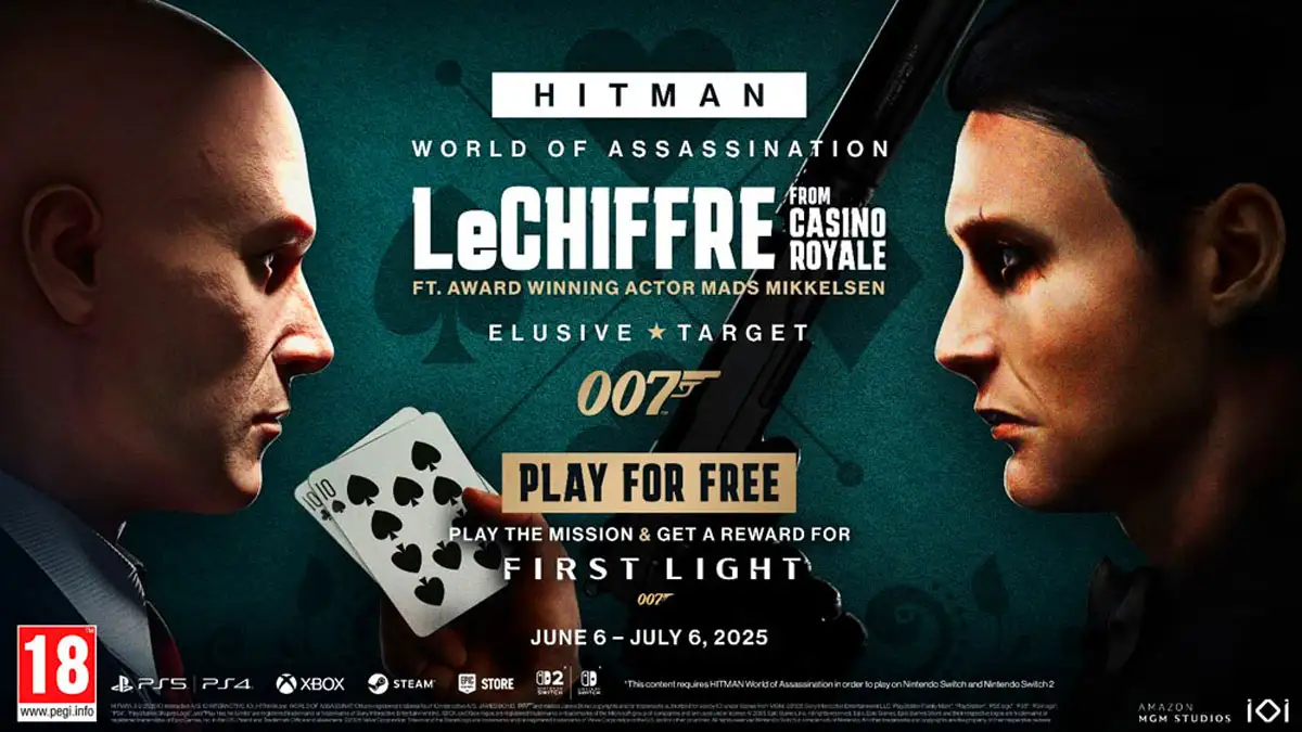 Mads Mikkelsen regresa como Le Chiffre en una nueva misión de HITMAN World of Assassination