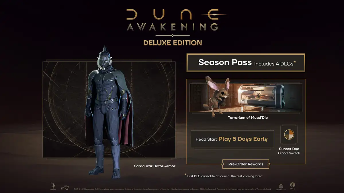 Dune Awakening ya disponible en acceso anticipado para PC 1 Dune awakening edición deluxe que ofrece