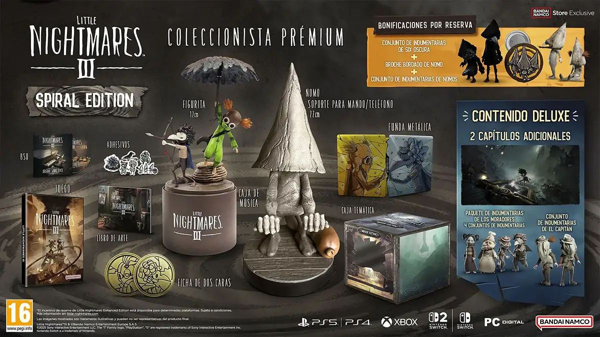 Little Nightmares 3 ya cuenta con fecha de lanzamiento: descubre todas sus ediciones 3 edicion premium spiral de little nightmares 3