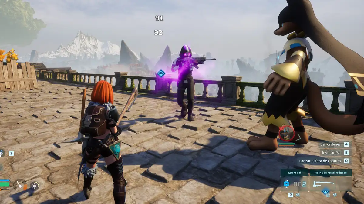 Derrotando objetivos de recompensa en el Palworld