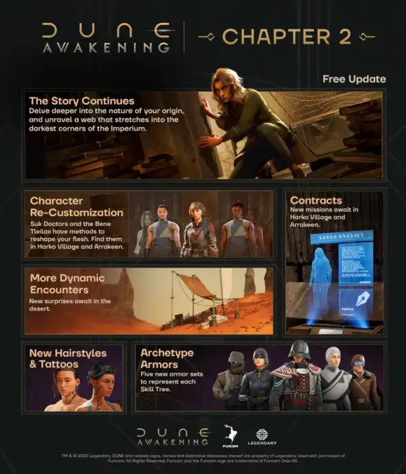 Las arenas de Arrakis se expanden con nuevo contenido para Dune Awakening 2 nuevo contenido para Dune Awakening Chapter 2