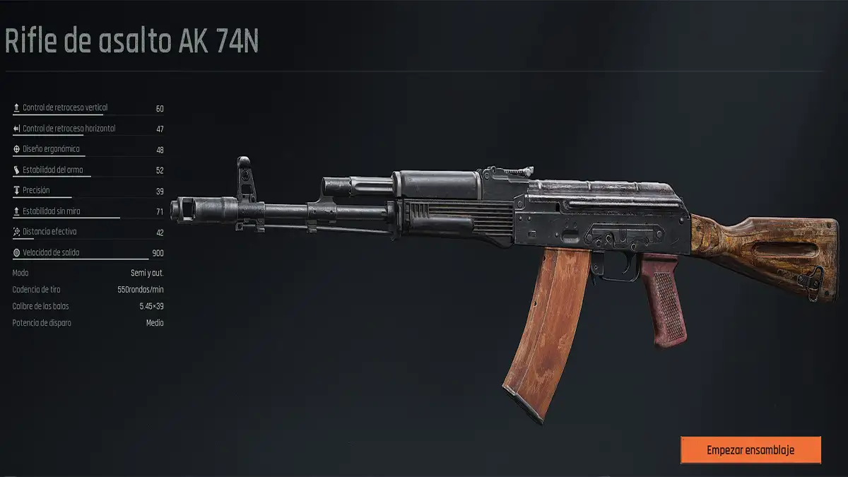 AK-74N Fusil de Asalto Arena Breakout Infinite