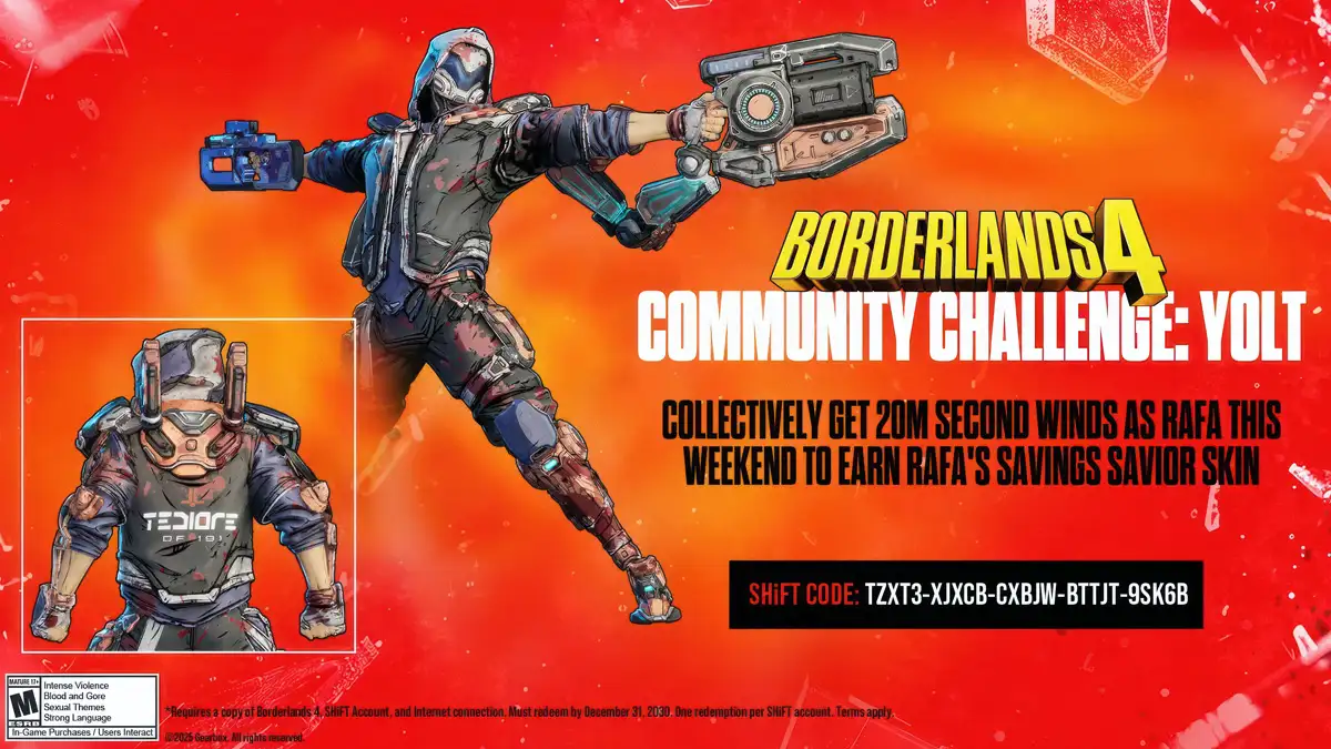 Borderlands 4 regala una skin exclusiva de Rafa con código gratis