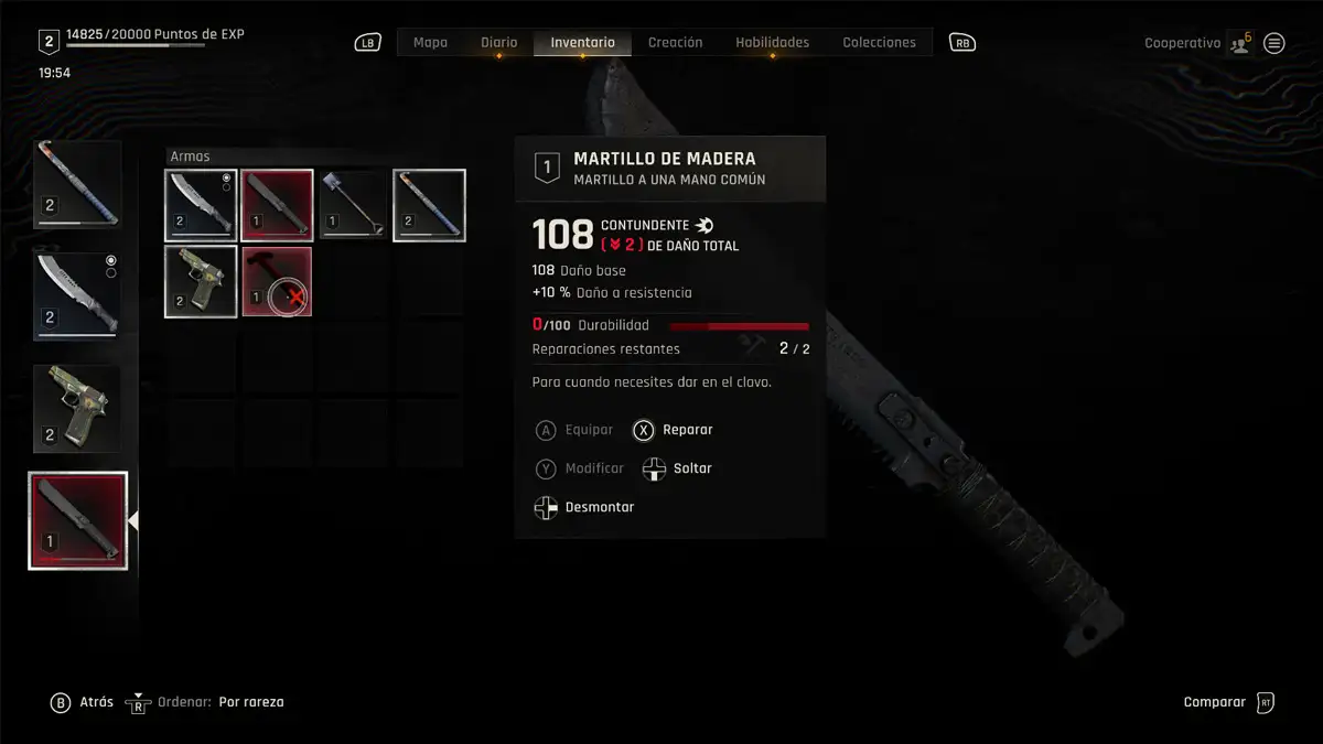 Cómo reparar armas en Dying Light The Beast