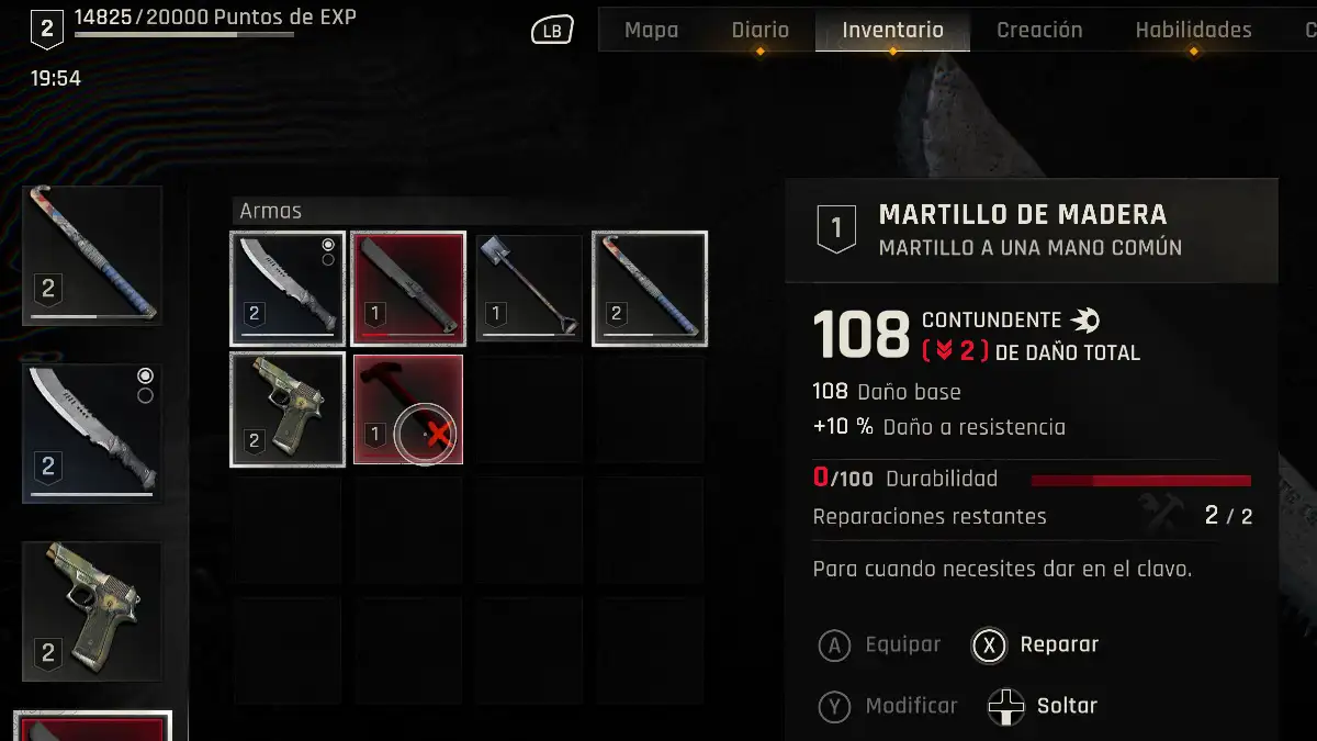 Cuándo hay que reparar un arma en Dying Light The Beast