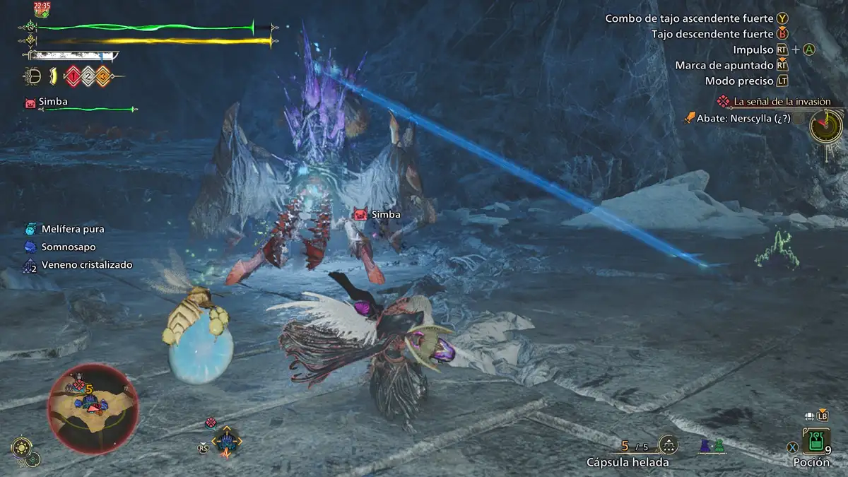 Derrotar al Clon de Nerscylla en Monster Hunter Wilds