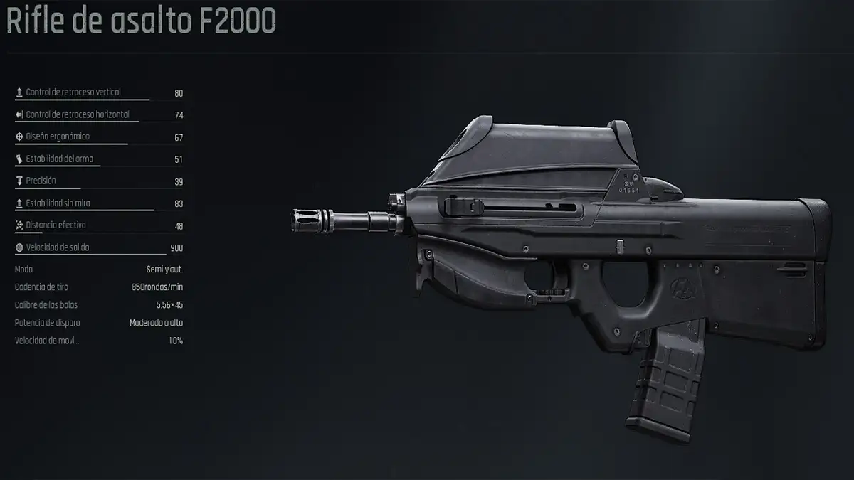 F2000 Fusil de Asalto Arena Breakout Infinite