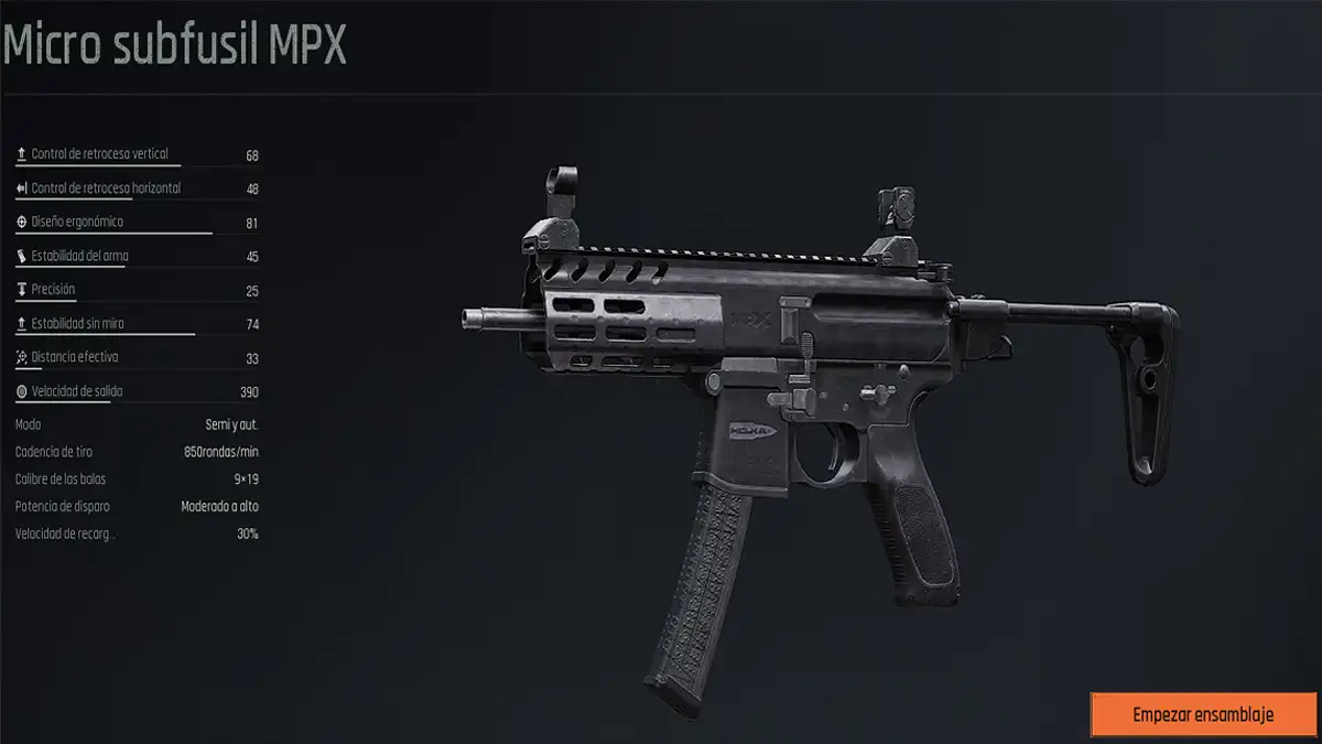 MPX (Subfusil) Arena Breakout Infinite