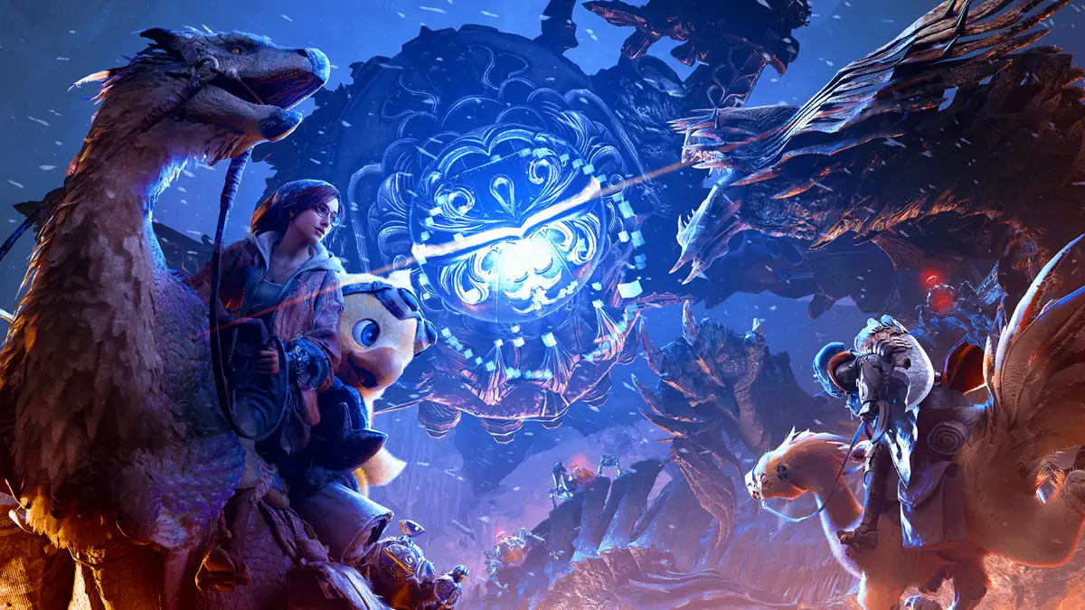 Monster Hunter Wilds recibe a Omega Planetes y la colaboración con Final Fantasy 14