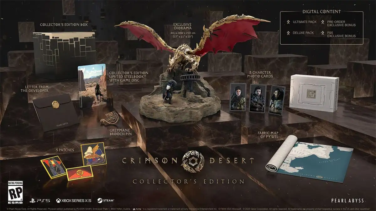 Qué incluye la Collector's Edition de Crimson Desert
