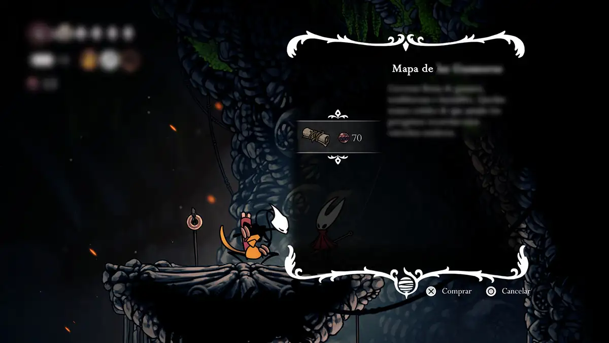 Dónde comprar rápido mapas en Hollow Knight: Silksong 3 shakra npc silksong