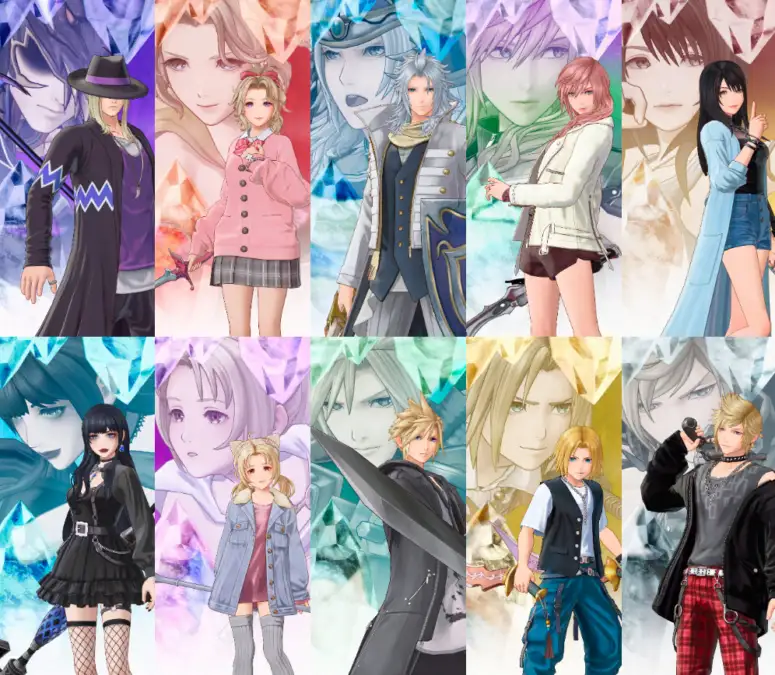 Dissidia Duellum Final Fantasy llega en 2026 con batallas de jefes en Tokio 4 Personajes confirmados de Dissidia Duellum