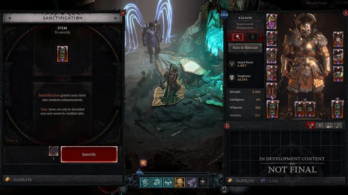 Diablo IV revela la Temporada 11 con santificación y Azmodan como jefe 4 Santificación para imbuir poder divino en tu equipo