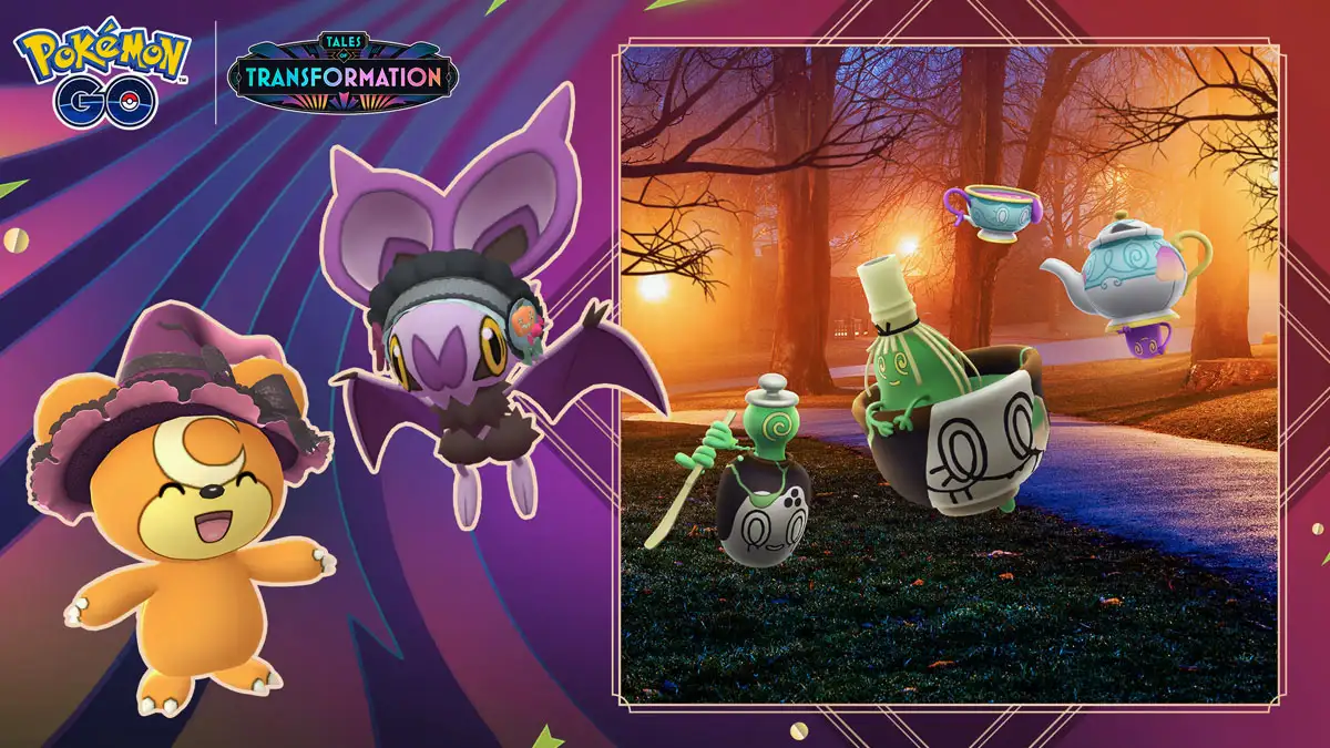 Pokemon GO anuncia los detalles de la Parte 2 del evento de Halloween 2025 2 Teddiursa y Noibat se disfrazan para Halloween Pokemon Go 2025
