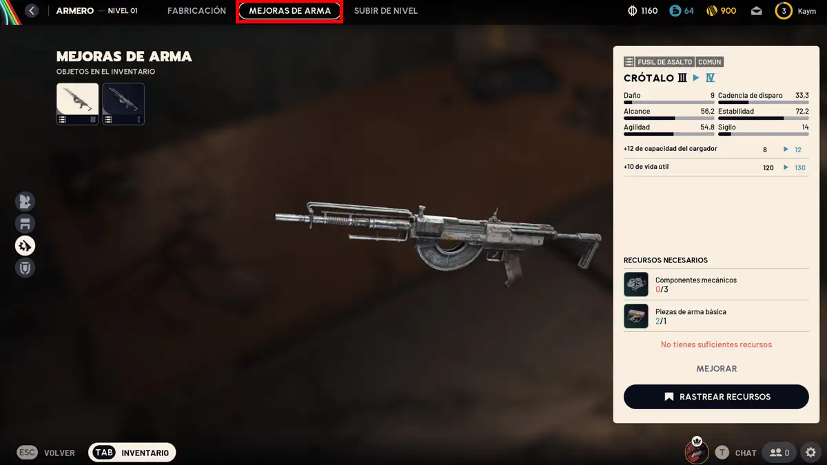 Cómo mejorar las armas en ARC Raiders (Armero)