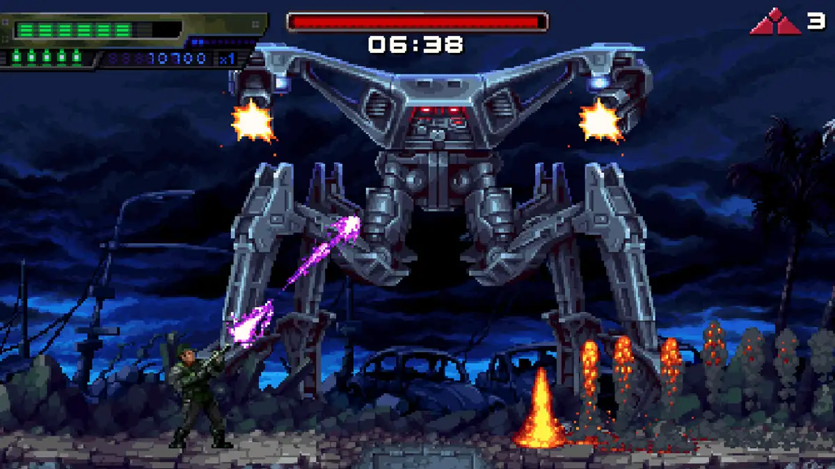 Gameplay y gráficos de Terminator 2D No Fate
