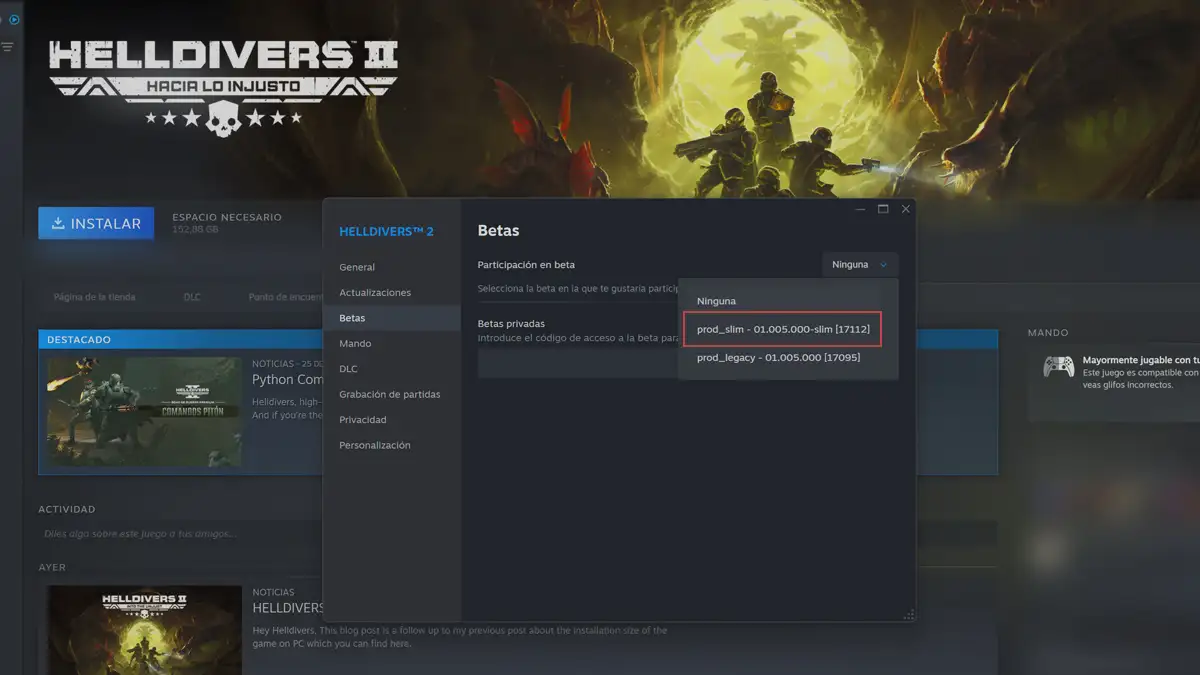 helldivers 2 reduce su capacidad