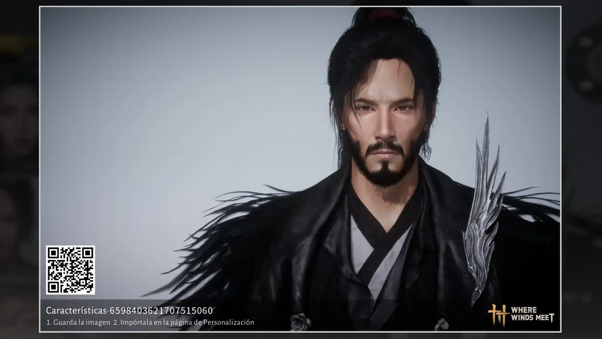 skin Keanu Reeves Where Winds Meet código