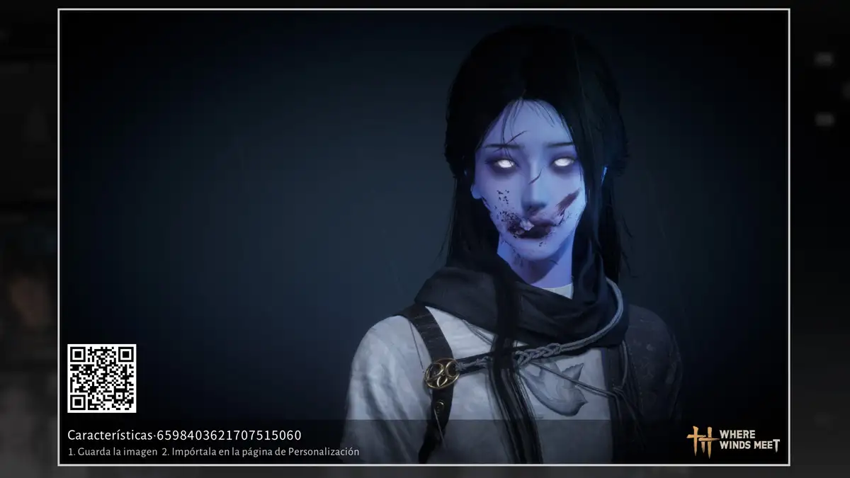 skin chica zombi Where Winds Meet código