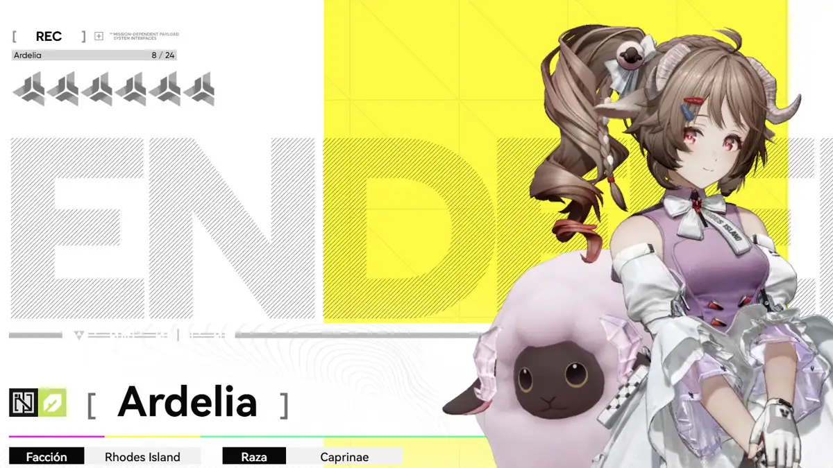 Ardelia - mejores personajes para principiantes de Arknights Endfield