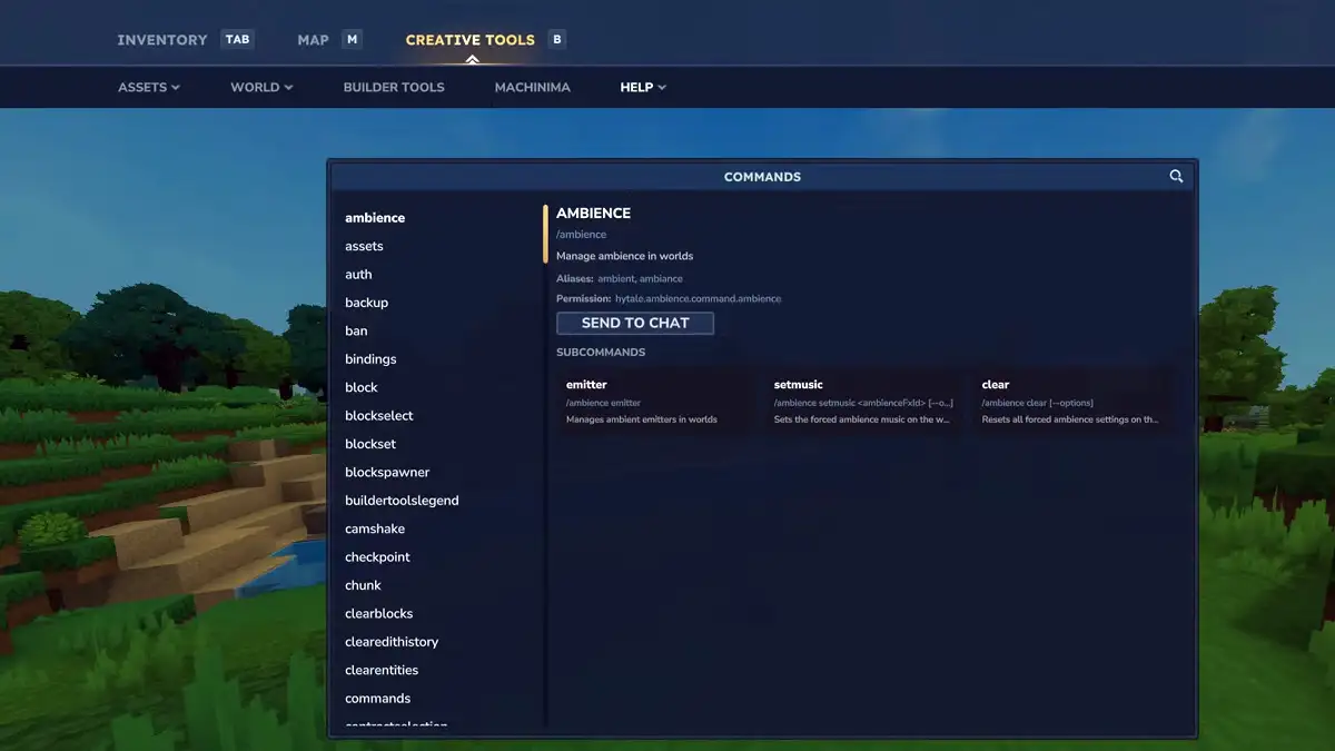 Cómo activar los trucos y permisos de administrador en Hytale